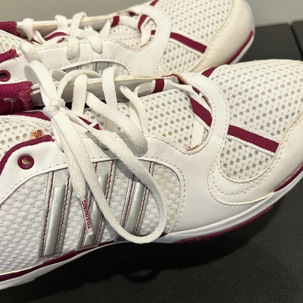 NWT Adidas Core 50 Womens Training Sneakers White Purple Size 8 Lace Up - Picture 6 of 7